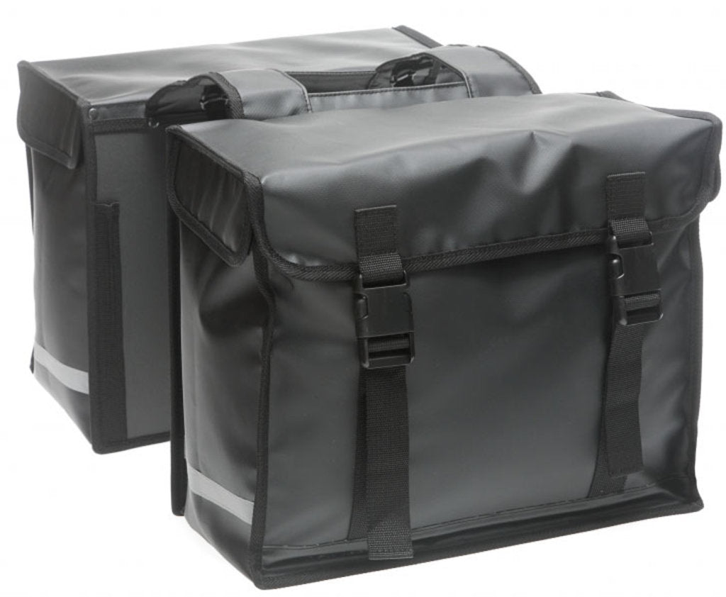 Dubbele-Fietstas-New-Looxs-Bisonyl-Dull-Black-46-Liter Dubbele-Fietstas-New-Looxs-Bisonyl-Dull-Black-46-Liter
